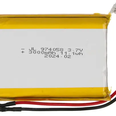 Accu MH maxLUCE ions de lithium 3.7V 11.1Wh câble et fiche 