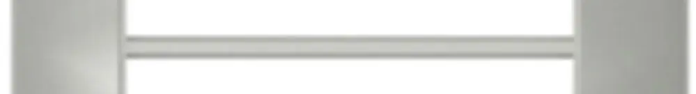 Cadre de recouvrement SIDUS 4×1 gris clair 