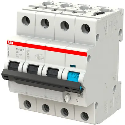 Disgiuntore differenziale ABB FS463E SMISSLINE CL B-6A/30mA 3LN 6kA tipo A 