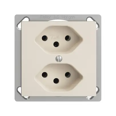 Presa INS EDIZIOdue 2×T13 crema 