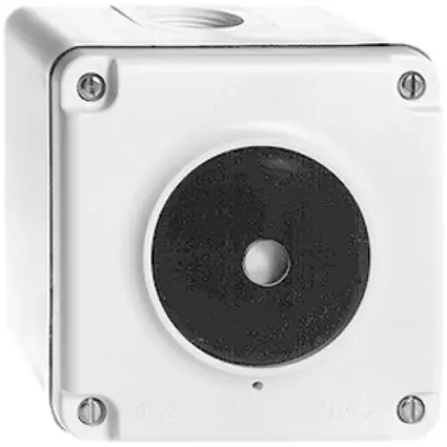 Interrupteur poussoir lum. AP mouillé 3/1L bc.FH, orientation LED jaune 
