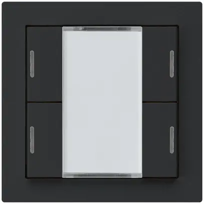 Poussoir ENC kallysto A KNX 4× LED RGB s/e-link noir 