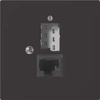 Insert SIDUS E T+T/1×RJ45 anthracite 