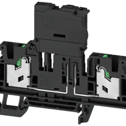Morsetto di sicurezza componibile WM SFS 4 2C 4mm² 30…70V snap-in DIN35 nero 