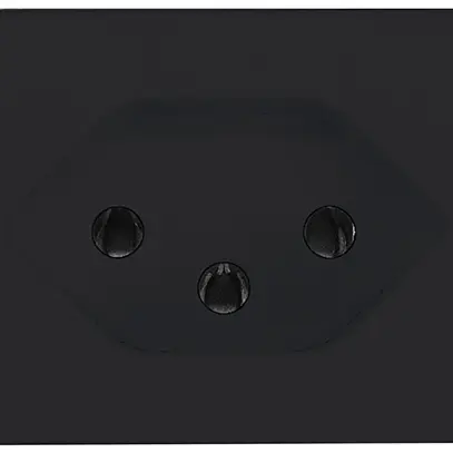 Presa FLF A. Steffen 1×tipo 13 10A 250V 62.5mm×37.5mm nero 