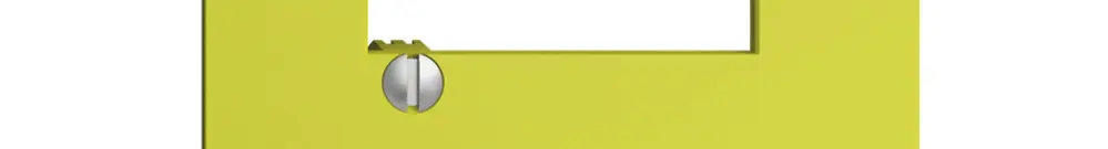 Placca frontale 2×RJ45 EDIZIOdue lemon R&M swissline 