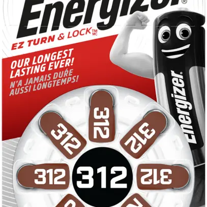 Knopfzelle Zink/Luft Energizer V312, Blister à 8 Stück 
