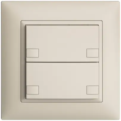 Pulsante INC KNX 2×EDIZIOdue colore crema RGB senza LED 
