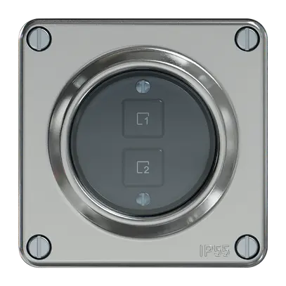 Pulsante scene ELEMENT Wiser 2 scene 2t alluminio 