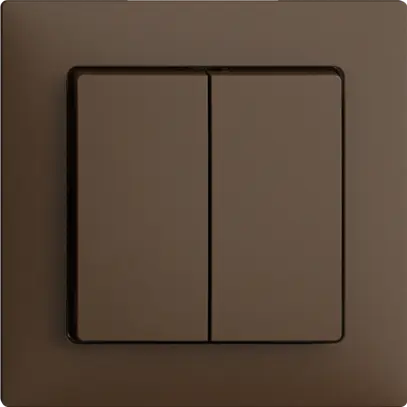 Poussoir ENC EDIZIOdue 2×A-R/1P coffee 