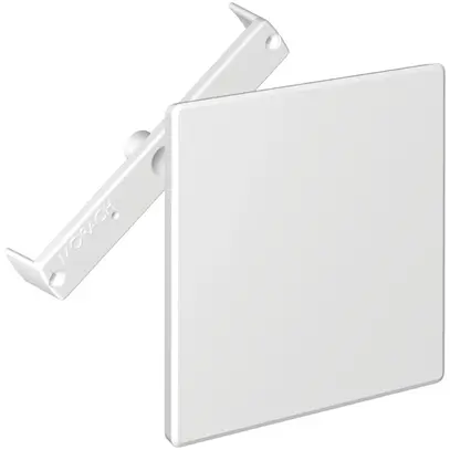 Coperchio ad innesto CRALLO-RED-BOX 130×130mm con staffa diagonale bianco 