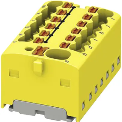 Blocco di distribuzione PX PTFIX 4/12X1.5-G YE 