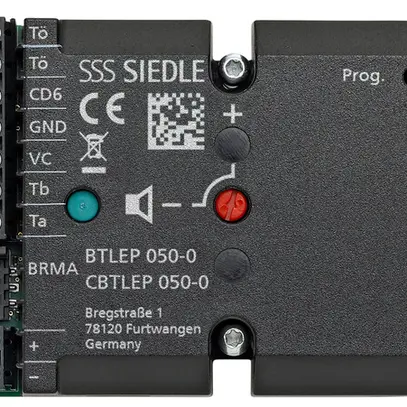 Unità esterna INS audio Siedle Plus sistema bus 24VDC 60×124×31mm IP54 