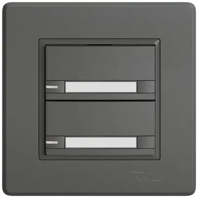 Pulsante KNX RGB INC EDIZIO.liv SNAPFIX® sensore temp.RGB-LED targ.2× com.2T grs 