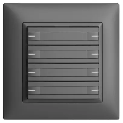 Pulsante KNX RGB INC EDUE FMI, 250mW, c.LED RGB, carta, 8×pulsante, 1×tasto, grs 