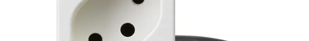 Prise INC FLF 4×type 13 L2 blanc pour câble plat Technofil 