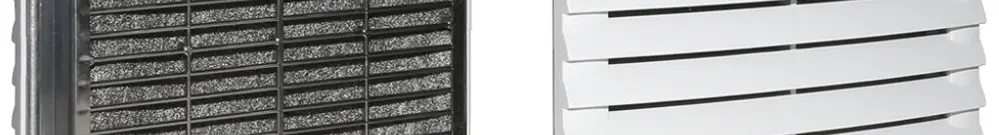 Scatola filtro Rittal SK 3239.060 204×204×24mm con tappeto filtrante grigio 