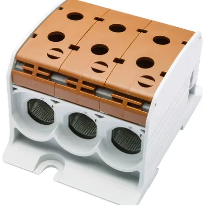 Blocco di distribuzione Bals RKA 95 1P 200A 3×ingresso 3×uscita 10…95mm² marrone 