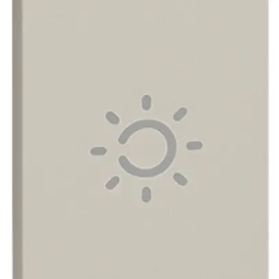 Tastenabdeckung Living Now 1 Modul beleuchtbar mit Symbol Licht sand 