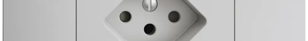 Presa INS EDIZIOdue BKE T13 grigio chiaro 
