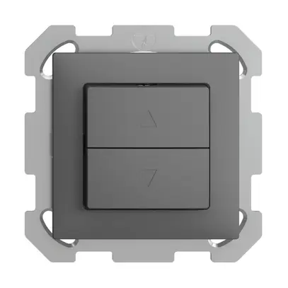 Poussoir pour stores ENC EDIZIOdue FM gris foncé 1 canal 
