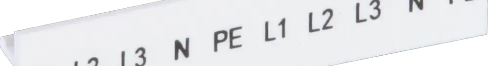Nastro Zack ZB L1, L2, L3.N.PE bianco siglatura longit., 5mm 