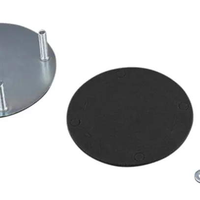 Plaque de recouvrement Rittal CP 6505.500 130×130mm gris pour CP 120 Ø130mm 