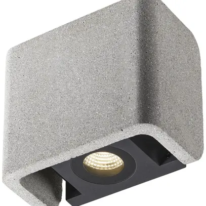 Applique LED SLV MANA OUT 11W 650lm 3000K IP65 VAR direct/indirect 60° gris 