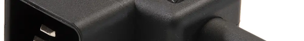 Fiche d'appareils type C20 ELBRO à gauche 16A noir 