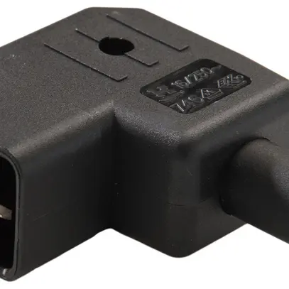 Fiche d'appareils type C20 ELBRO à gauche 16A noir 