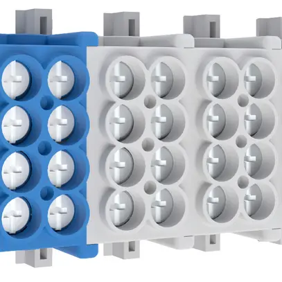 Morsetto Schneider Electric 4P, 4 blocchi di 4×16mm² 