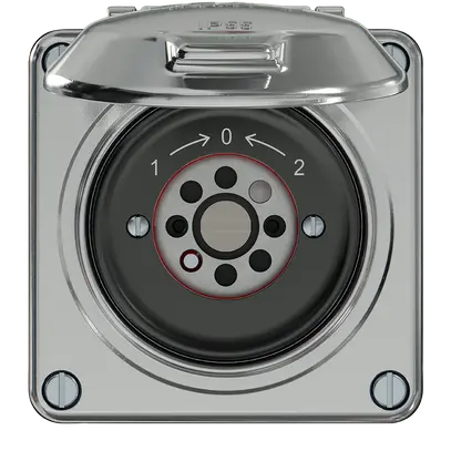 Contact pivotant ELEMENT SNAPFIX® 1P 2F 16A 400V 1<-0->2 87×91×73mm aluminium 