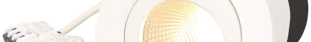 Spot LED INC Disc230 7W 230V 570lm 3000K trou Ø68mm blanc 36° 