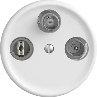 Prise d'antenne SAT DB52 STANDARDdue blanc avec IEC/F 