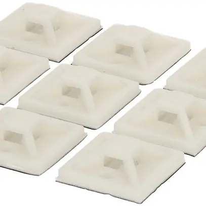 Socle pour collier MAX HAURI 29×29mm max.7.6mm 10 pièces blanc 