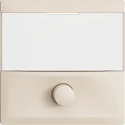 Tasto con porta-etichetta EDIZIOdue crema 