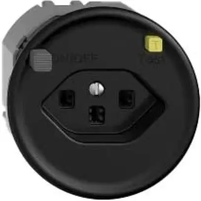 Prise ENC STANDARDdue T23 FI 30mA noir 