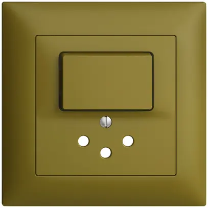 UP-Frontset EDIZIOdue olive 88×88mm für KK mit 1 Taste+T12 