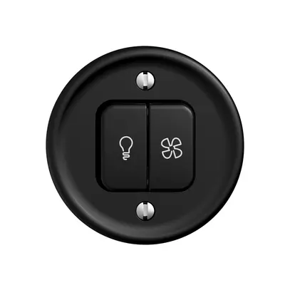 Kit di montaggio STANDARDdue SNAPFIX® interr.luce e venti c.2 tasti ne 
