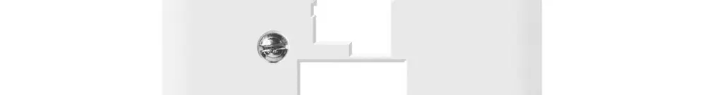 Placca frontale SIDUS per T+T 6L/1RJ45 bianco lucido 