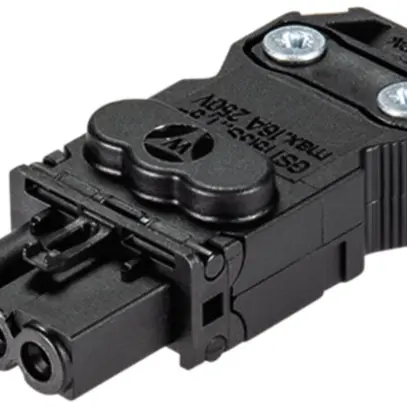 Prise Wieland GST15i3S, 3P, 250V/16A, 2.5mm², noir 