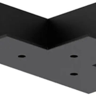 Obturateur INC Sylvania OneTrack Alimentation en T polycarbonate 148×100mm noir 