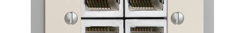 Presa INS 4×RJ45/s 4P sep.EDIZIOdue crema ITplus 