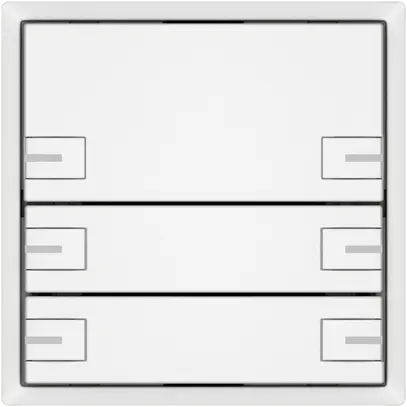 Poussoir KNX RGB EDIZIO.liv SNAPFIX® capteur temp.RGB-LED 6× comm.1T bc 