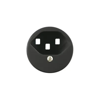 Disque frontal FH 1×T23 noir pour prise, bornes à vis 