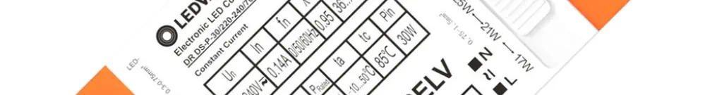 LED-Betriebsgerät LEDVANCE DR DS-P 17…30W 60V 410…700mA ON/OFF 