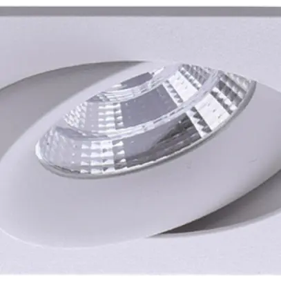 Downlight LED INC Brumberg 6W 350mA 3000K 95×95mm Ø INC=83mm IP20 blanc mat 