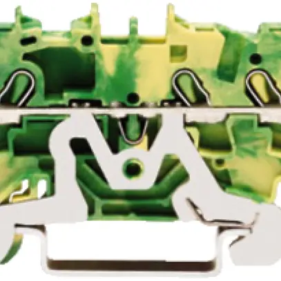 Morsetto di passaggio WAGO TOPJOB S 2.5mm² 3L verde/giallo ser.2002 