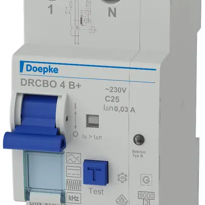 Disgiuntore differenziale Doepke DRCBO 4 tipo B L+N 25A 30mA 6kA C 
