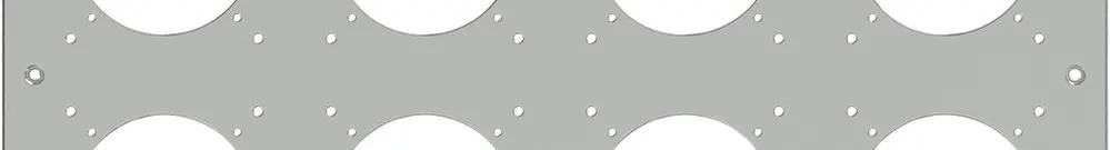Intestazione INC ELEMENT SNAPFIX® 4×4 425×425mm alluminio 
